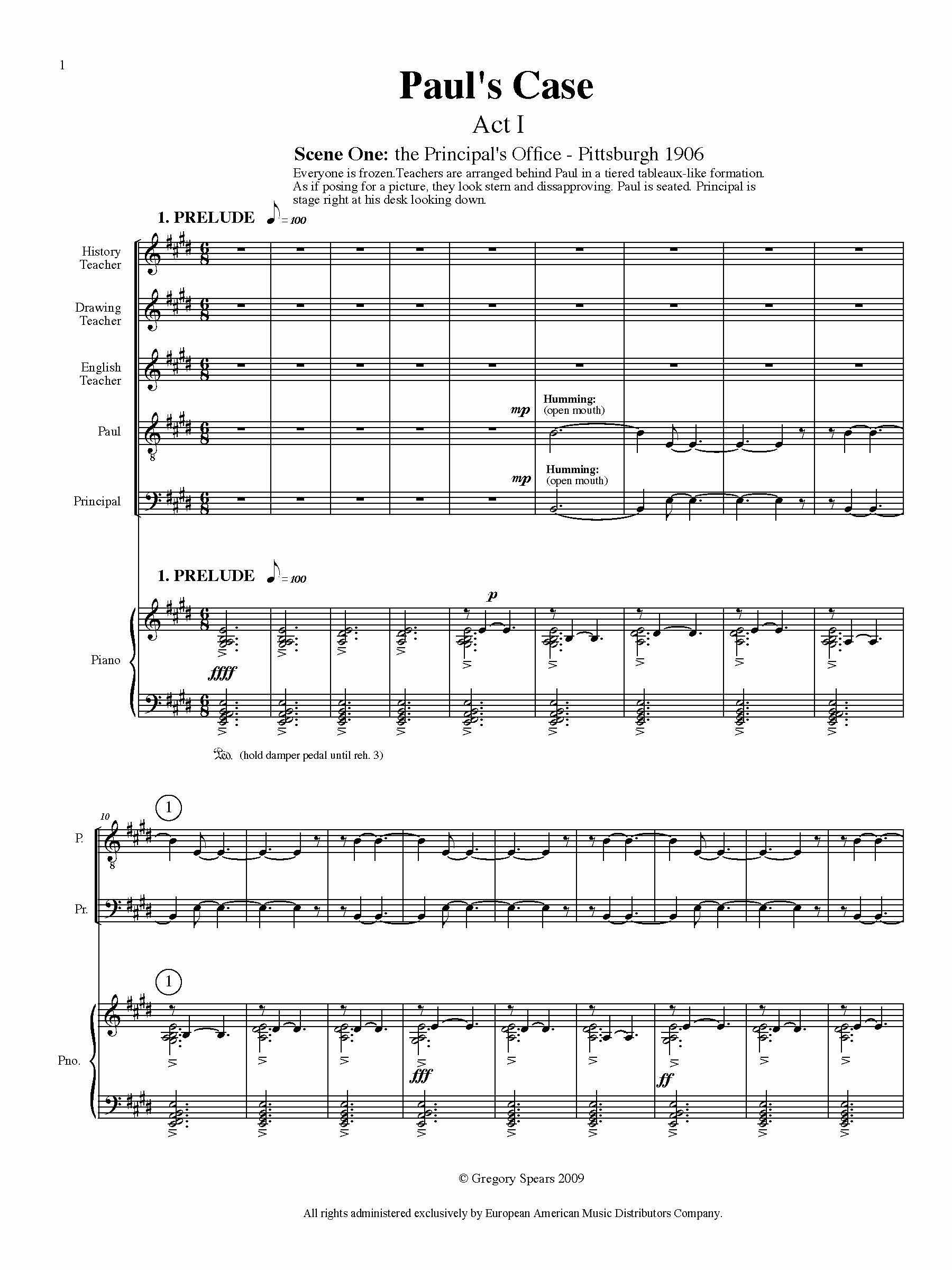 PSNY Gregory Spears Paul's Case